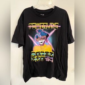 Men’s Size Medium Disney Goofy Powerline Stand Out 94 Tour Tee Shirt